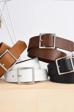 Classic Faux Leather Belt