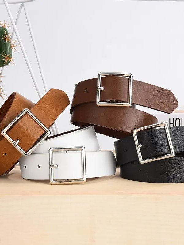 Classic Faux Leather Belt