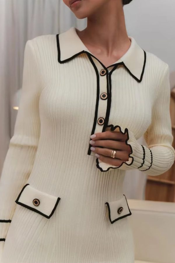 Classic Ribbed Midi Dress