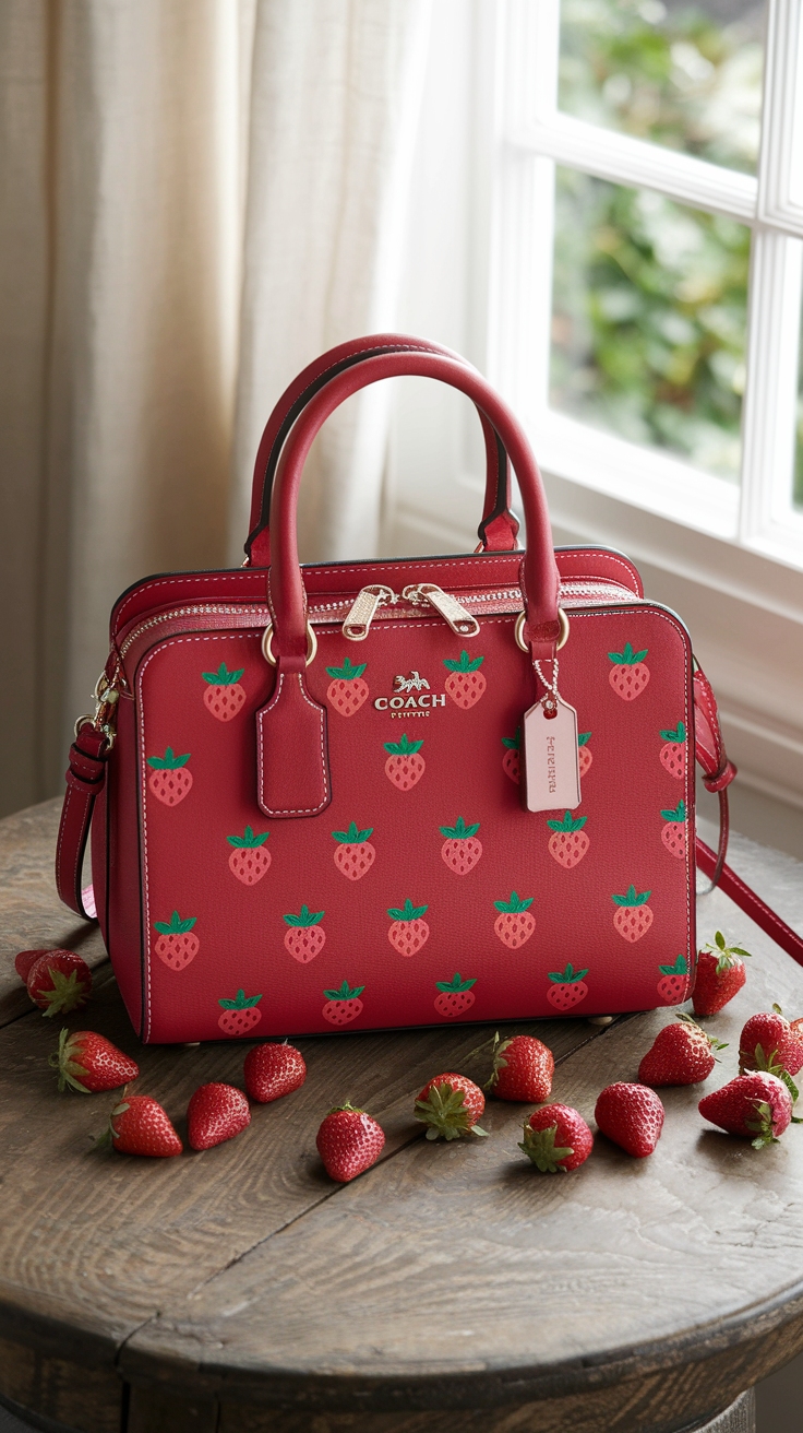 Exploring Coach Bags Strawberry for Every Occasion outfit idea