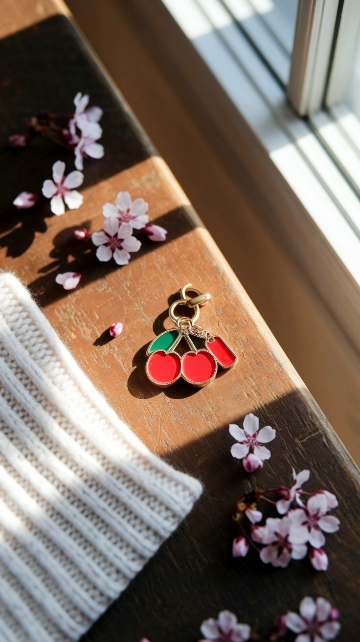 Adding a Coach Cherry Charm for a Fun Touch outfit idea