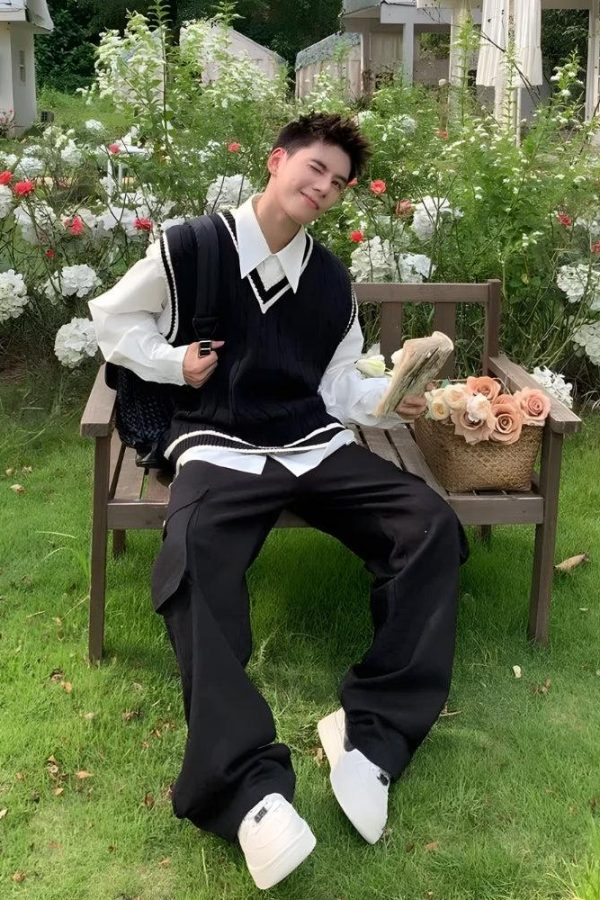 College Knit Sweater Vest