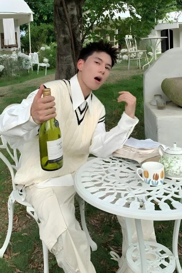 College Knit Sweater Vest