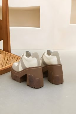 Color Block Platform Oxford Heels