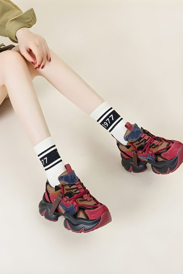 Color Block Platform Sneakers