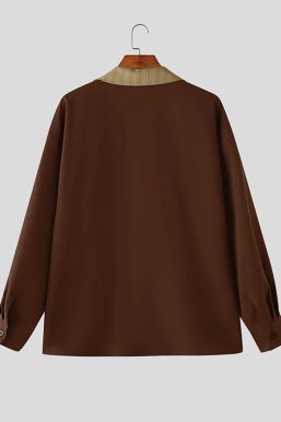 Contrast Collar Shirt