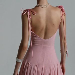 Coquette Backless Mini Dress