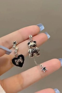 Coquette Bear Bow Earrings