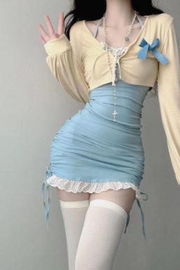 Coquette Bodycon Mini Dress