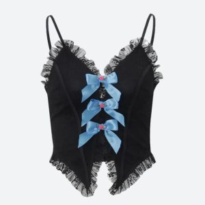 Coquette Bow Lace Top