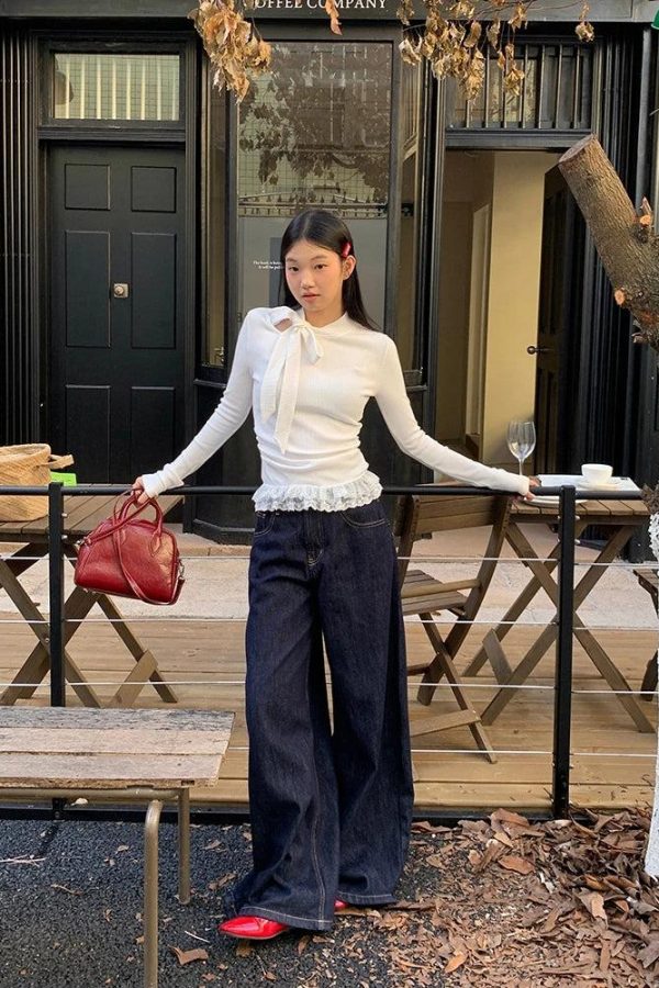 Coquette Bow Neck Blouse