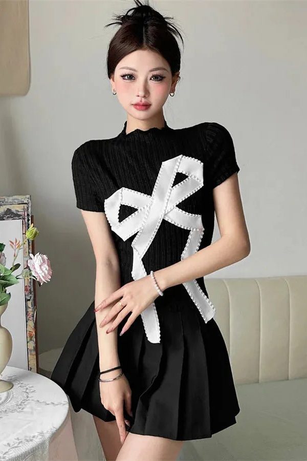 Coquette Bow Patch Tee