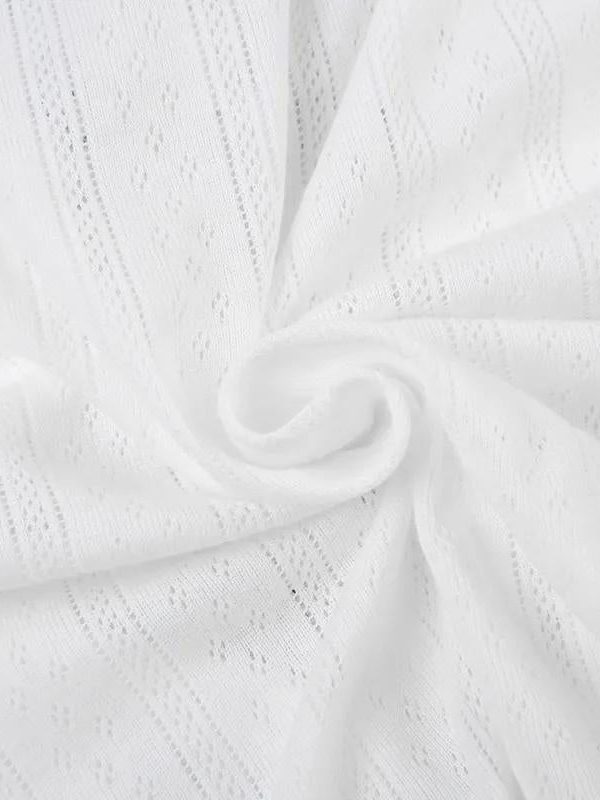 Coquette Bow Pointelle Top