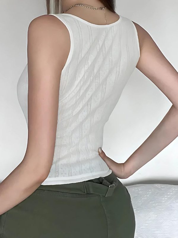 Coquette Bow Pointelle Top