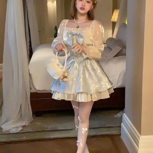 Coquette Bow Princess Mini Dress