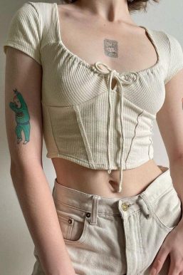 Coquette Cropped Corset Top