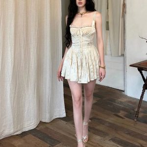 Coquette Floral Satin Mini Dress