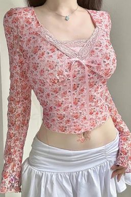 Coquette Floral Top
