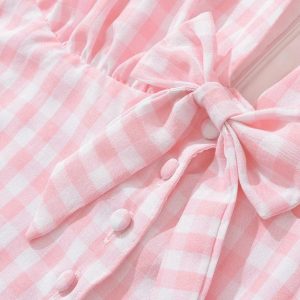 Coquette Gingham Mini Dress