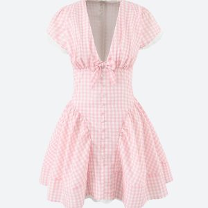 Coquette Gingham Mini Dress