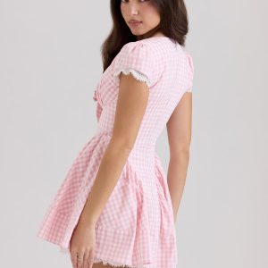 Coquette Gingham Mini Dress