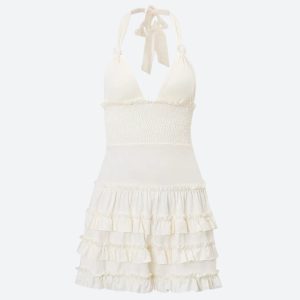 Coquette Halter Neck Mini Dress