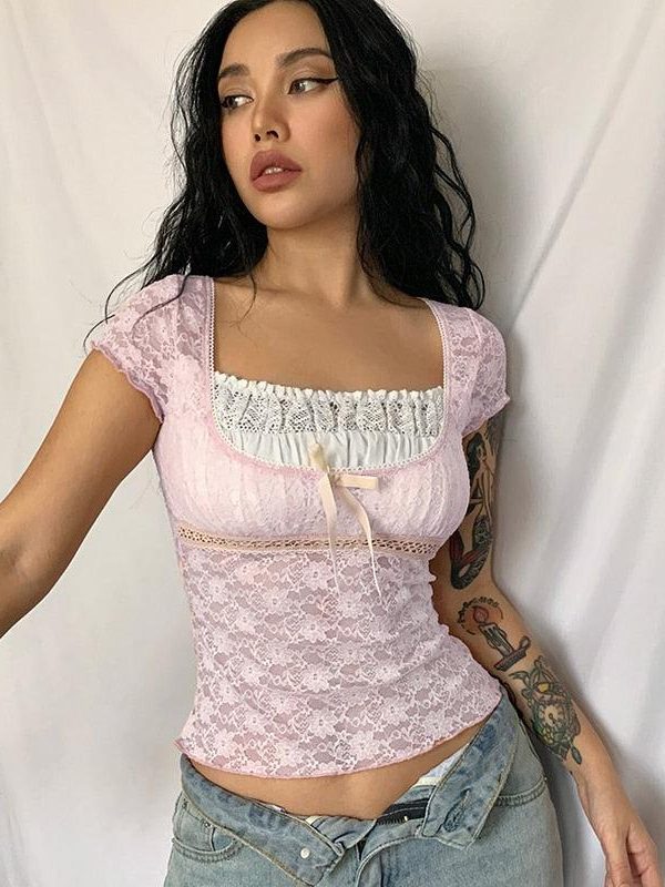 Coquette Lace Detailed Top