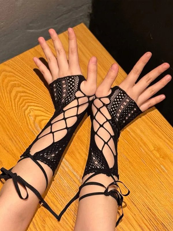 Coquette Lace Fingerless Gloves