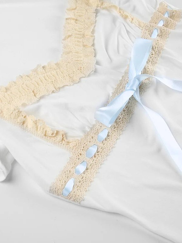 Coquette Lace Trim Top