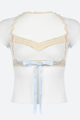 Coquette Lace Trim Top