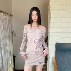 Coquette Lace Up Off Shoulder Top