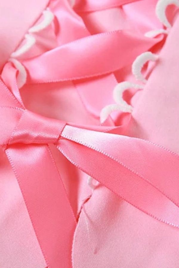 Coquette Ribbon Bow Tube Top