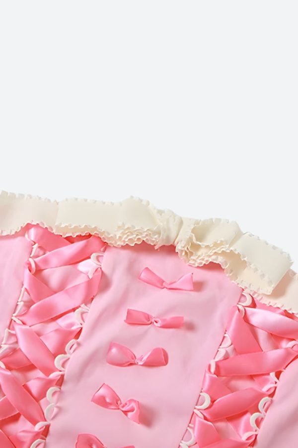 Coquette Ribbon Bow Tube Top