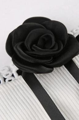 Coquette Rose Corduroy Mini Dress