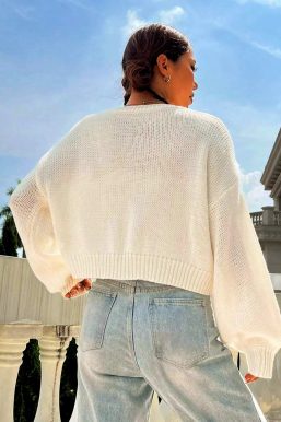 Coquette Rose Knit Cardigan