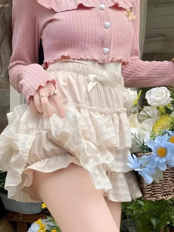 Coquette Ruffle Mini Skirt