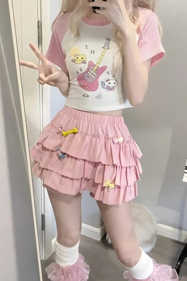 Coquette Ruffle Mini Skort