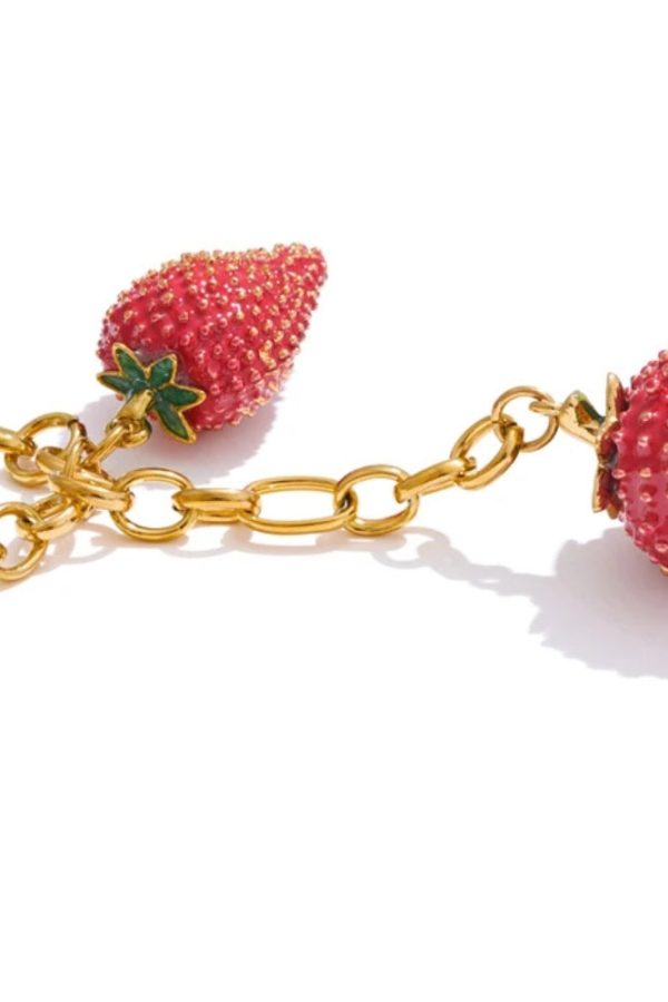 Coquette Strawberry Necklace