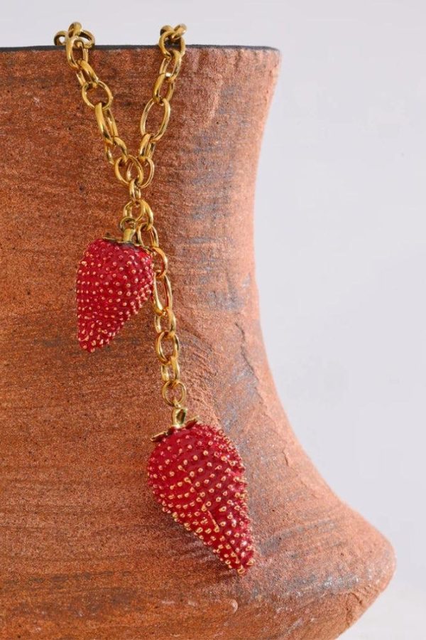 Coquette Strawberry Necklace