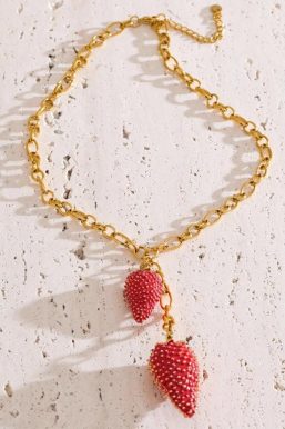 Coquette Strawberry Necklace