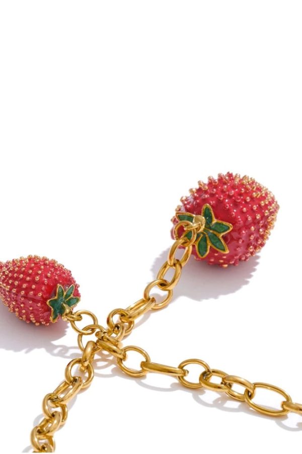 Coquette Strawberry Necklace