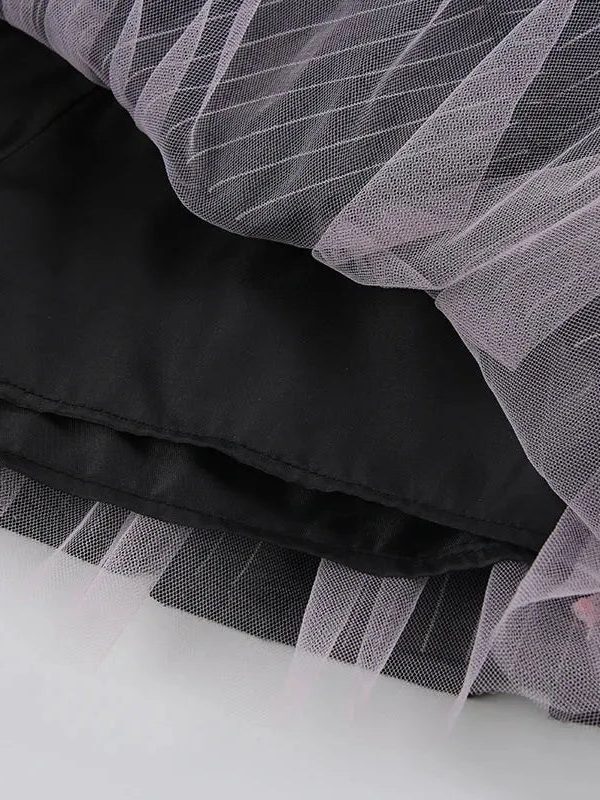 Coquette Striped Mini Skirt