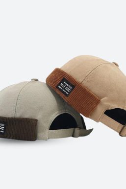 Corduroy Skull Cap