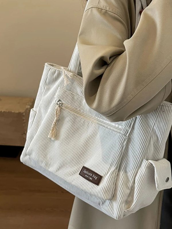 Corduroy Tote Bag