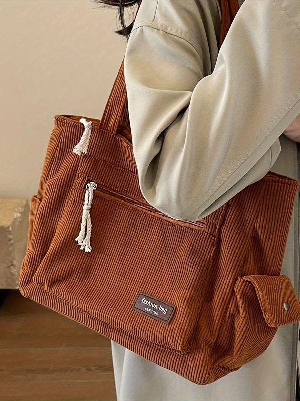 Corduroy Tote Bag