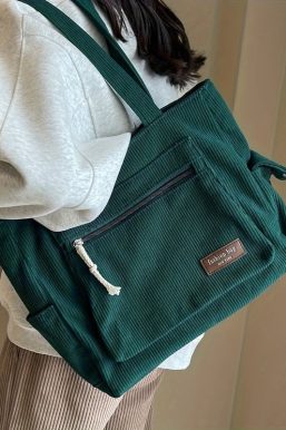 Corduroy Tote Bag