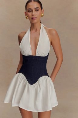 Corset Halter Mini Dress