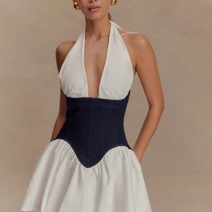 Corset Halter Mini Dress