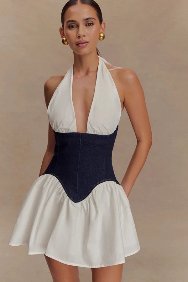 Corset Halter Mini Dress