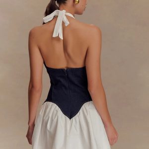 Corset Halter Mini Dress